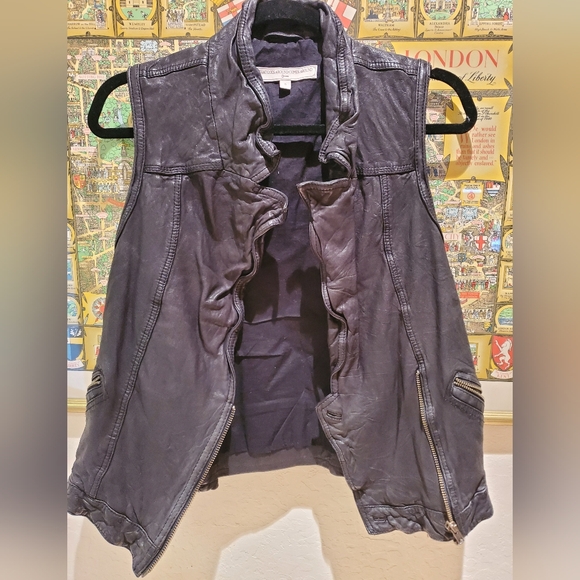 What Goes Around Comes Around Jackets & Blazers - What goes around comes around Distressed Leather Vest
